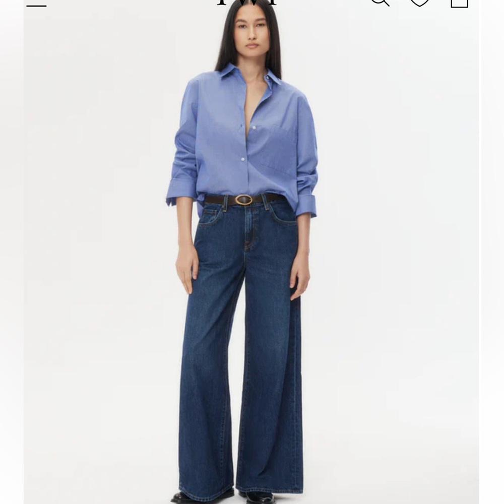 TWP Tiny Dancer Denim - dark wash. Size 25